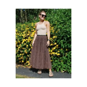 Tulle Layer Skirt in Leopard Print