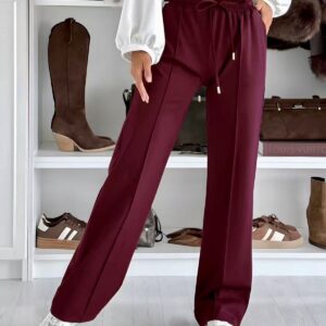 Elegant wide leg trousers with pockets