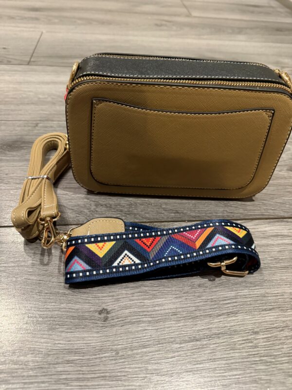 Double Zipper Multi Colour Bee Camera Bag - Image 3