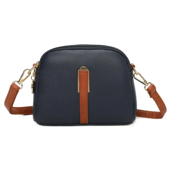 Small Two-Zippers Shoulder Bag - Image 2